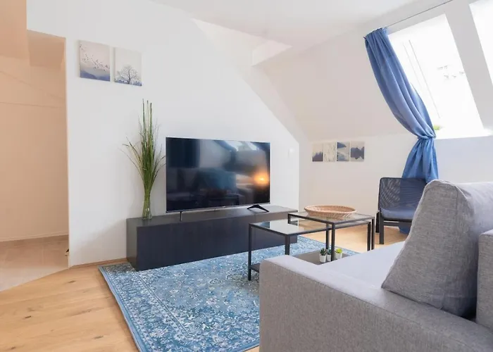 Daire Premium Penthouse 2-floors With Private Terrace Near Prater And Center